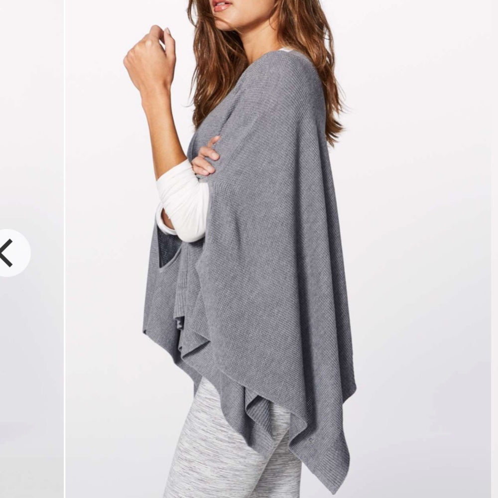Lululemon Forward Flow Cape Sweater - Medium Gray - image 7